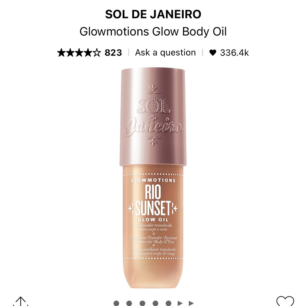 Sol de Janiero Glowmotions Body oil in Rio Sunset.